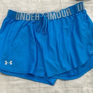 Blue underamour shorts